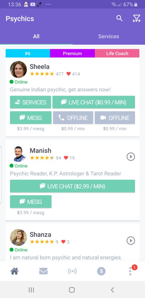 Live Psychic Chat Android App